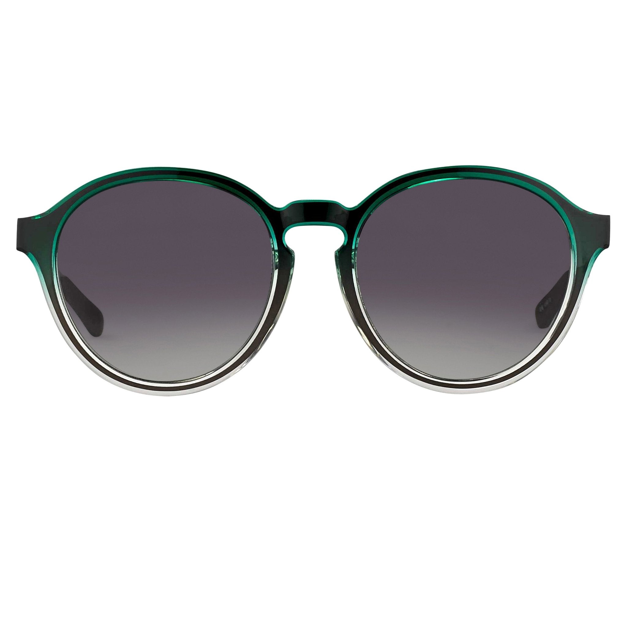 Kris Van Assche Sunglasses with Oval Green Clear Gunmetal and Grey Graduated Lenses - KVA79C3SUN - Watches & Crystals