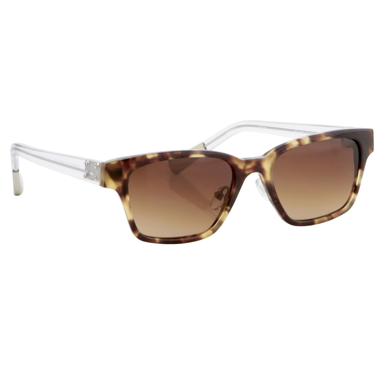 Kris Van Assche Sunglasses with Rectangular Brown Tortoise Shell and Brown Graduated Lenses - KVA18C1SUN - Watches & Crystals