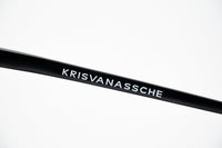 Thumbnail for Kris Van Assche Sunglasses with Titanium D-Frame Navy Shiny Black and Blue Mirror Lenses Category 3 - KVA85C4SUN - Watches & Crystals