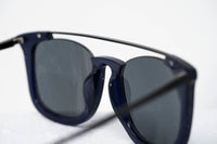 Thumbnail for Kris Van Assche Sunglasses with Titanium D-Frame Navy Shiny Black and Blue Mirror Lenses Category 3 - KVA85C4SUN - Watches & Crystals
