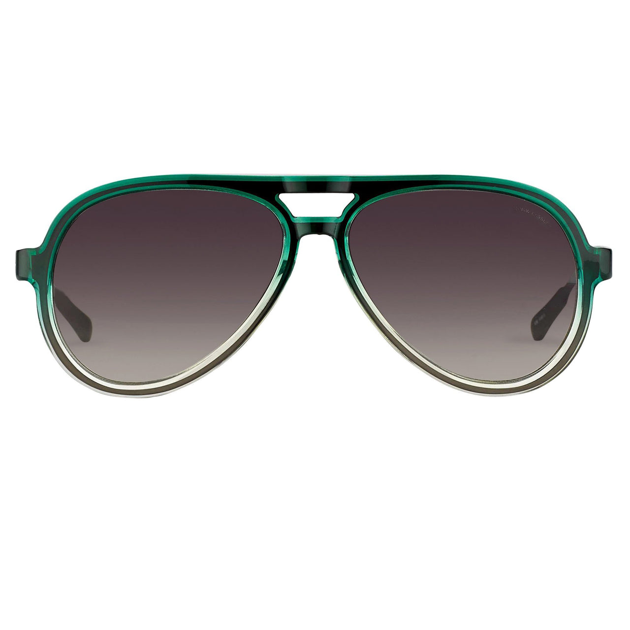 Kris Van Assche Unisex Sunglasses Clear Green and Brown Grey Graduated Lenses Category 2 - KVA78C3SUN - Watches & Crystals