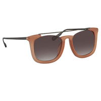 Thumbnail for Kris Van Assche Unisex Sunglasses with D-Frame Orange with Brown Graduated Lenses Category 3 - KVA85C3SUN - Watches & Crystals