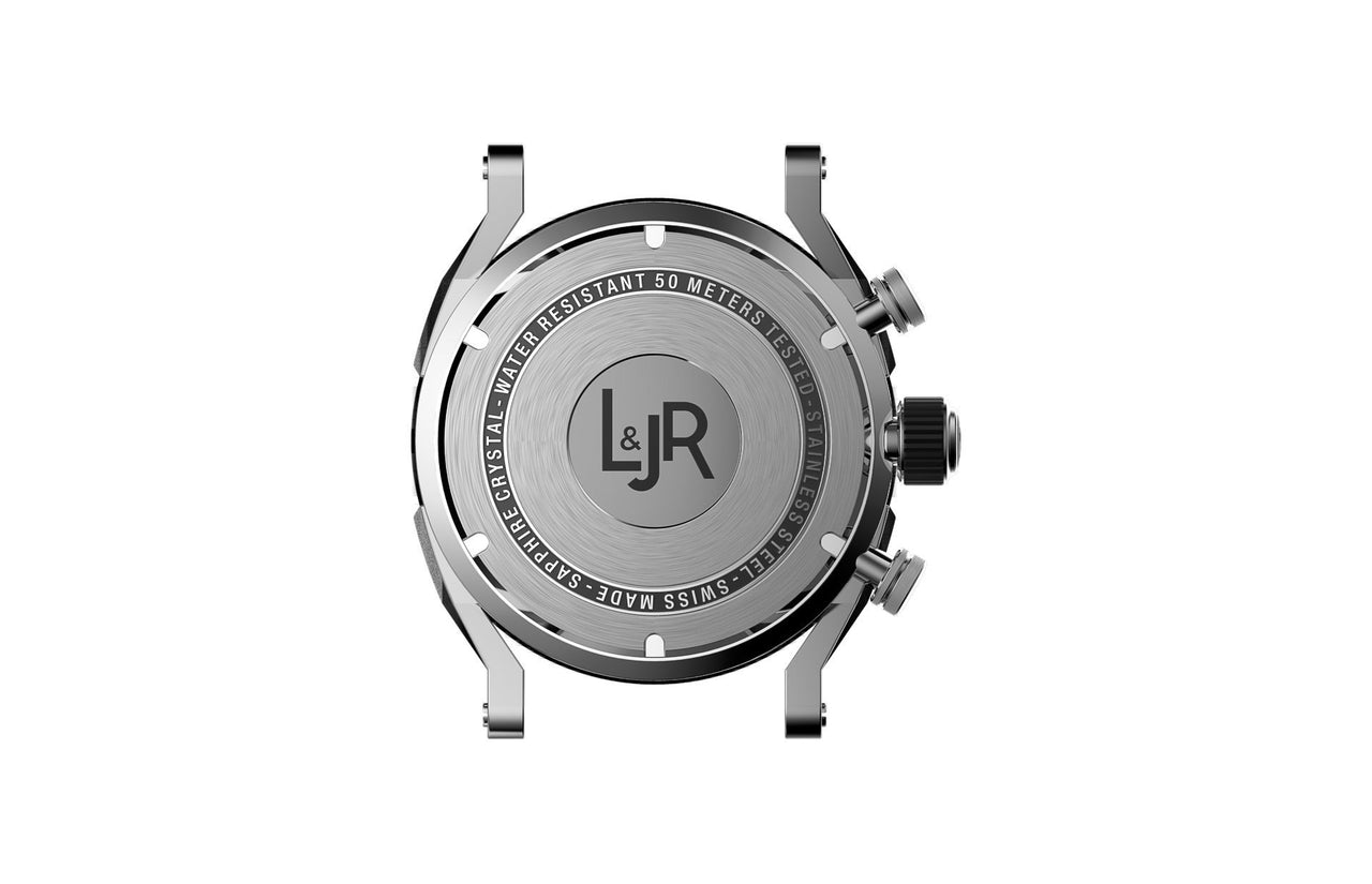 L&Jr Chronograph Day and Date Black Nylon - Watches & Crystals