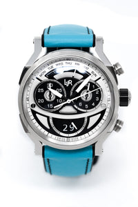 Thumbnail for L&Jr Men's Watch Chronograph Day and Date 2 Tone Blue - Watches & Crystals