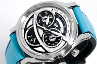 Thumbnail for L&Jr Men's Watch Chronograph Day and Date 2 Tone Blue - Watches & Crystals