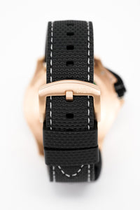 Thumbnail for M2Z Men's Watch Diver 200 Black IP Rose Gold 200-008 - Watches & Crystals