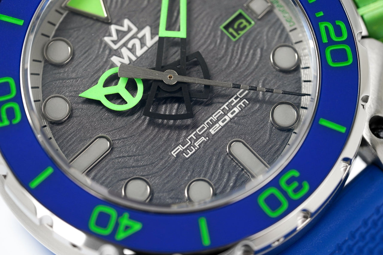 M2Z Men's Watch Diver 200 Blue 200-003 - Watches & Crystals