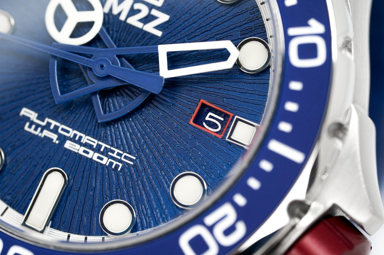 M2Z Men's Watch Diver 200 Blue 200-007 - Watches & Crystals