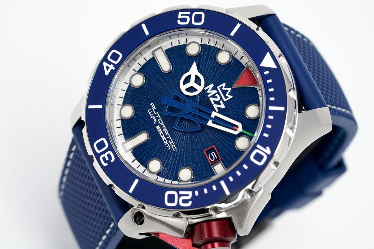 M2Z Men's Watch Diver 200 Blue 200-007 - Watches & Crystals