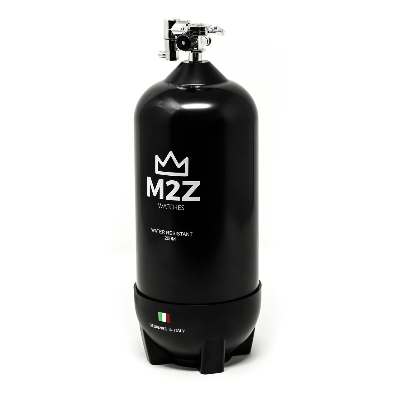 M2Z Men's Watch Diver 200 Grey IP Gun 200-004 - Watches & Crystals