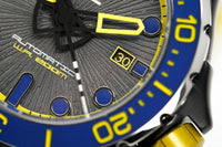 Thumbnail for M2Z Men's Watch Diver 200 Yellow IP Black 200-006 - Watches & Crystals