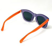 Thumbnail for Markus Lupfer Sunglasses D-Frame Lilac Glitter Neon Orange Lenses Category 3 Dark Tint ML5C5SUN - Watches & Crystals