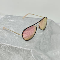 Thumbnail for Matthew Williamson Sunglasses Pink Tortoise Shell with Peach Lenses MW154C6SUN - Watches & Crystals