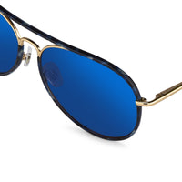 Thumbnail for Matthew Williamson Sunglasses Tortoise Shell with Blue Lenses MW154C3SUN - Watches & Crystals