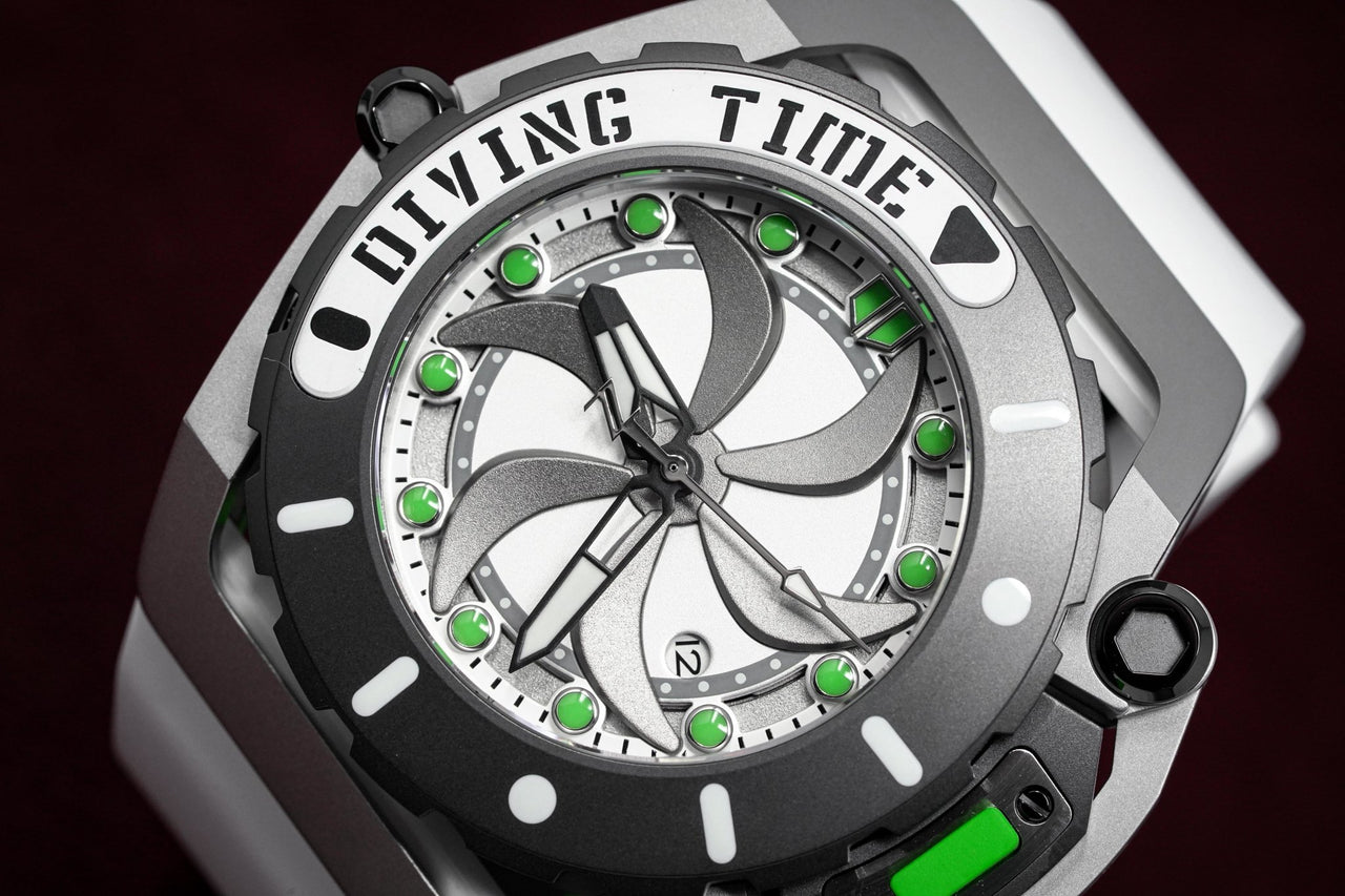 Mazzucato RIM Scuba White Green - Watches & Crystals