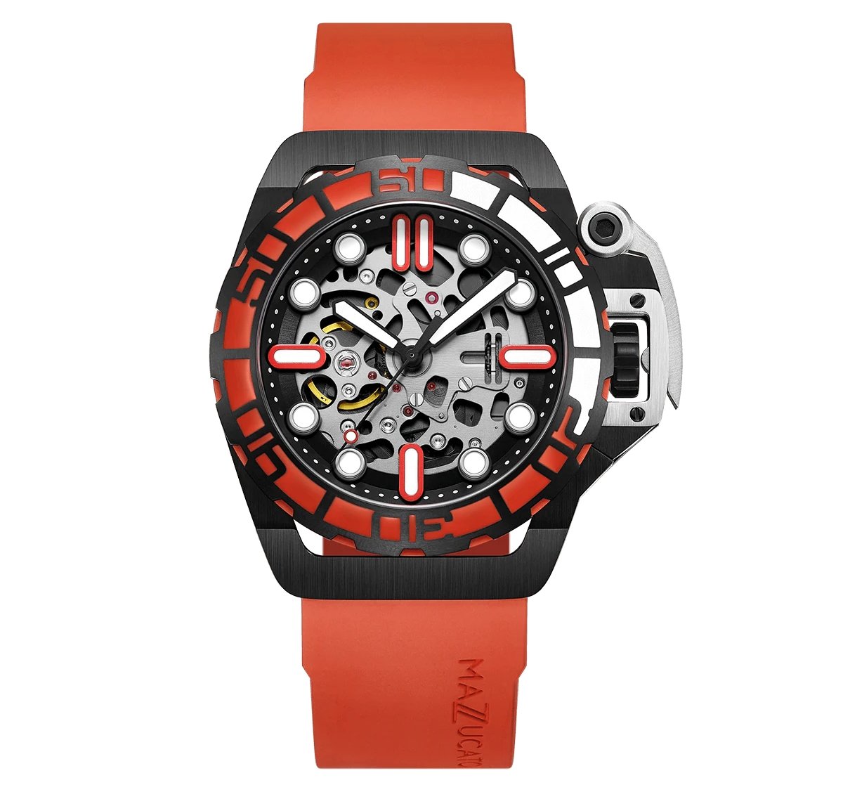 Mazzucato RIM SUB Men's Automatic Watch Orange SK3-OR - Watches & Crystals