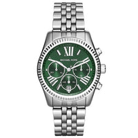Thumbnail for Michael Kors Ladies Chronograph Watch Lexington Silver Green MK6222 - Watches & Crystals