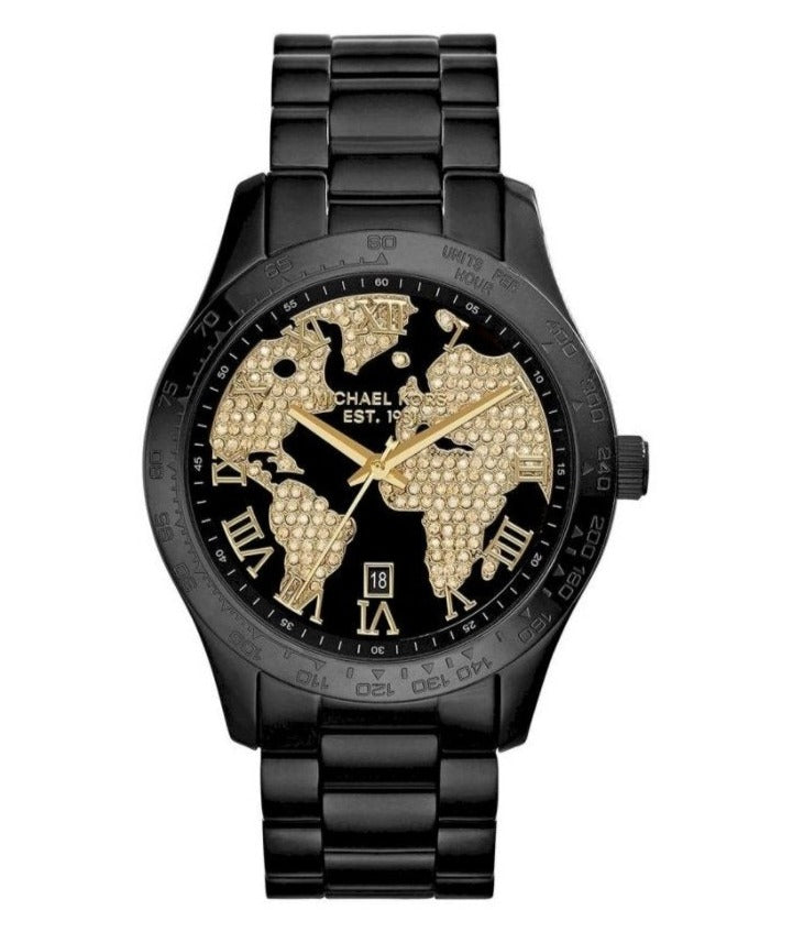 Michael Kors Ladies Watch Layton Black Pave Dial MK6091 - Watches & Crystals