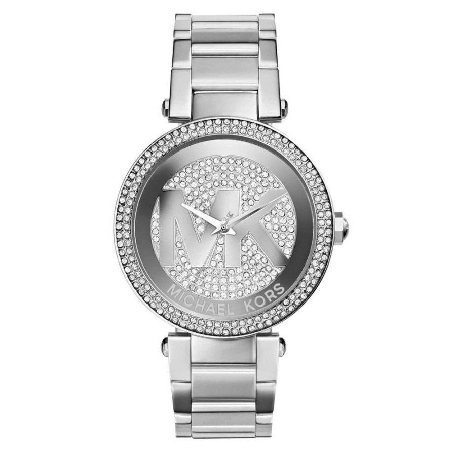 Michael Kors Ladies Watch Parker Silver Gem Set MK5925 - Watches & Crystals