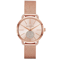 Thumbnail for Michael Kors Ladies Watch Portia Rose Gold Crystal MK3845 - Watches & Crystals