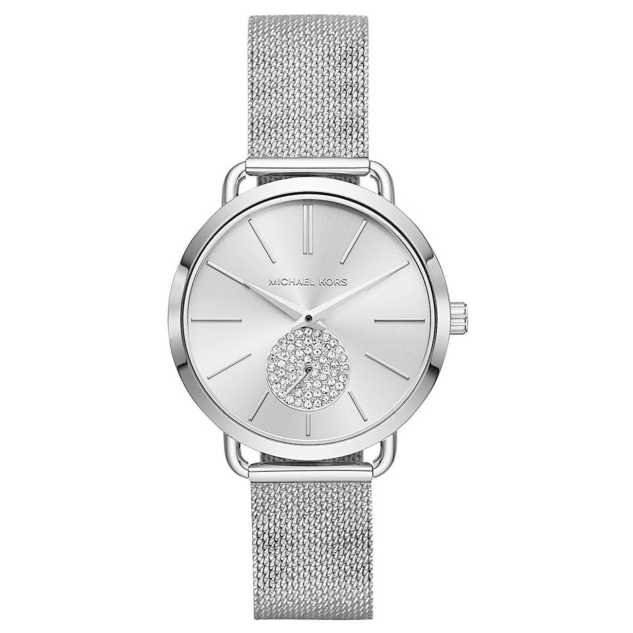 Michael Kors Ladies Watch Portia Silver Crystal MK3843 - Watches & Crystals