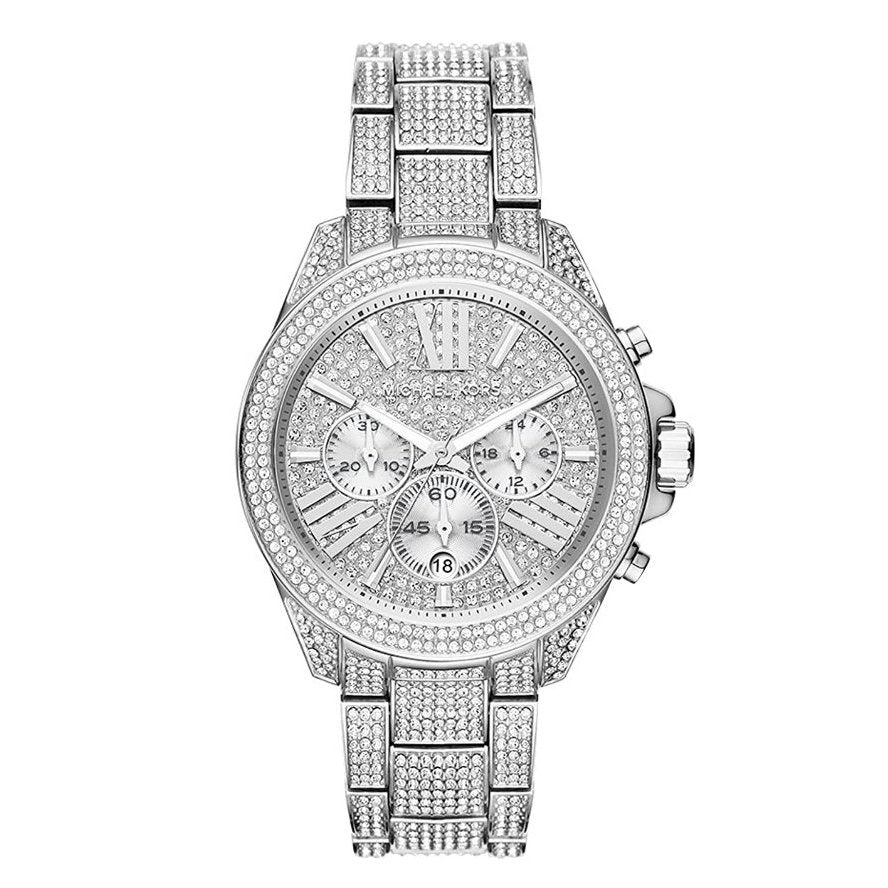 Michael Kors Ladies Watch Silver Wren Chronograph MK6317 - Watches & Crystals