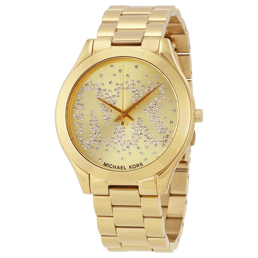 Michael Kors Ladies Watch Slim Runway Gold MK3590 - Watches & Crystals