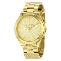 Thumbnail for Michael Kors Ladies Watch Slim Runway Gold Motif MK3335 - Watches & Crystals