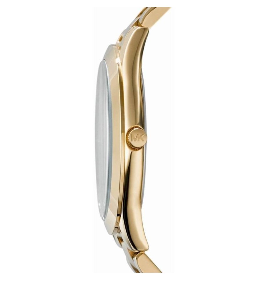 Michael Kors Ladies Watch Slim Runway Gold Pink MK3264 - Watches & Crystals