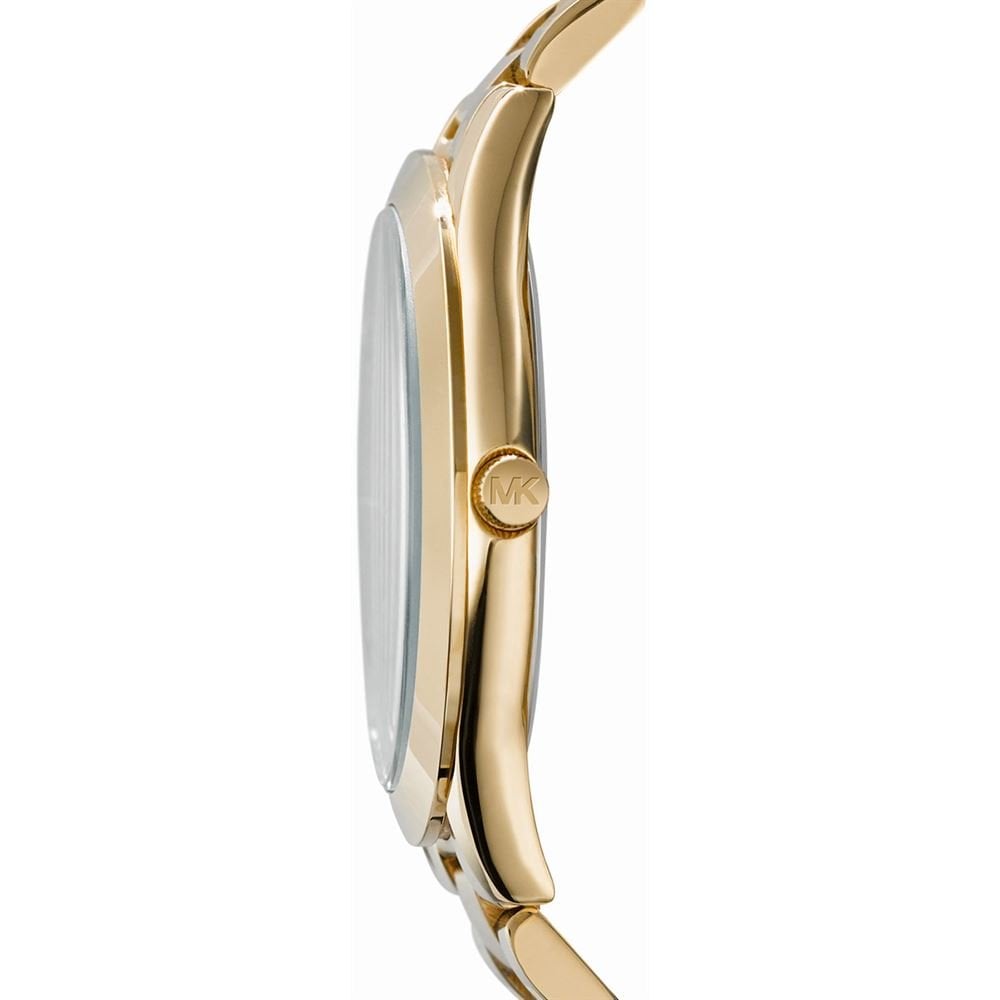 Michael Kors Ladies Watch Slim Runway Gold Turquoise Blue MK3265 - Watches & Crystals