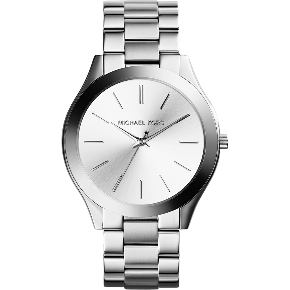 Michael Kors Ladies Watch Slim Runway Silver MK3178 - Watches & Crystals