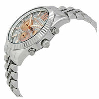 Thumbnail for Michael Kors Watch Lexington Chronograph Rose And Silver MK8515 - Watches & Crystals