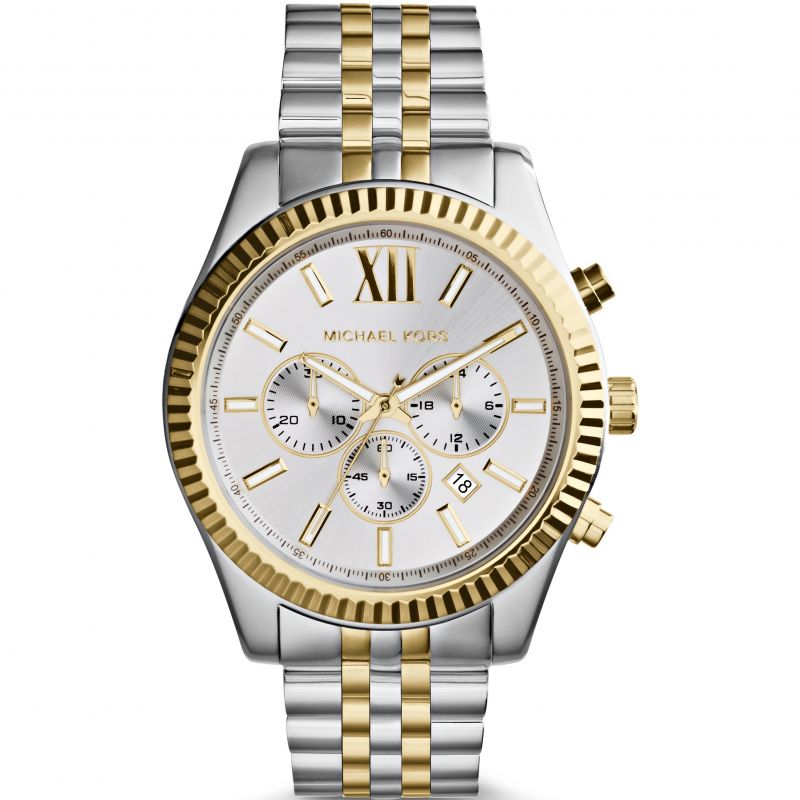Michael Kors Watch Lexington Chronograph Two Tone MK8344 - Watches & Crystals