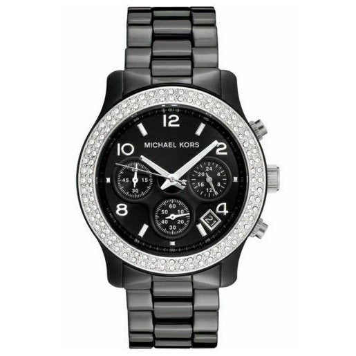 Michael kors black ceramic watch women's Clearance
