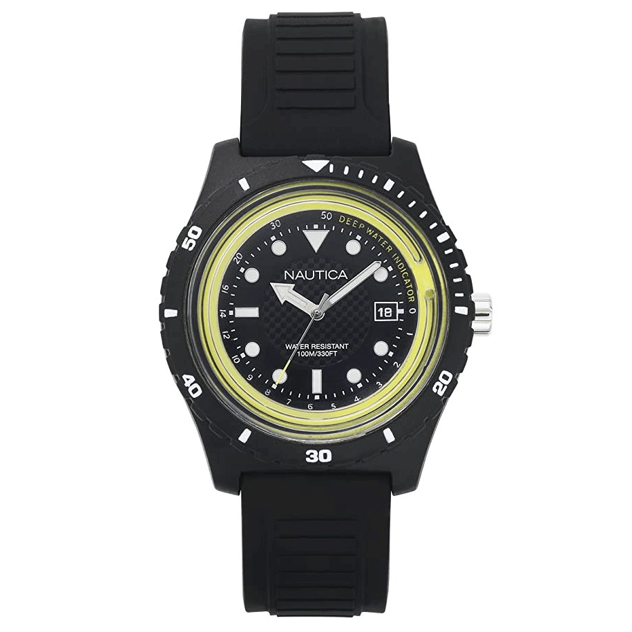 Nautica Men's Watch Ibiza Black NAPIBZ001 – Watches Crystals