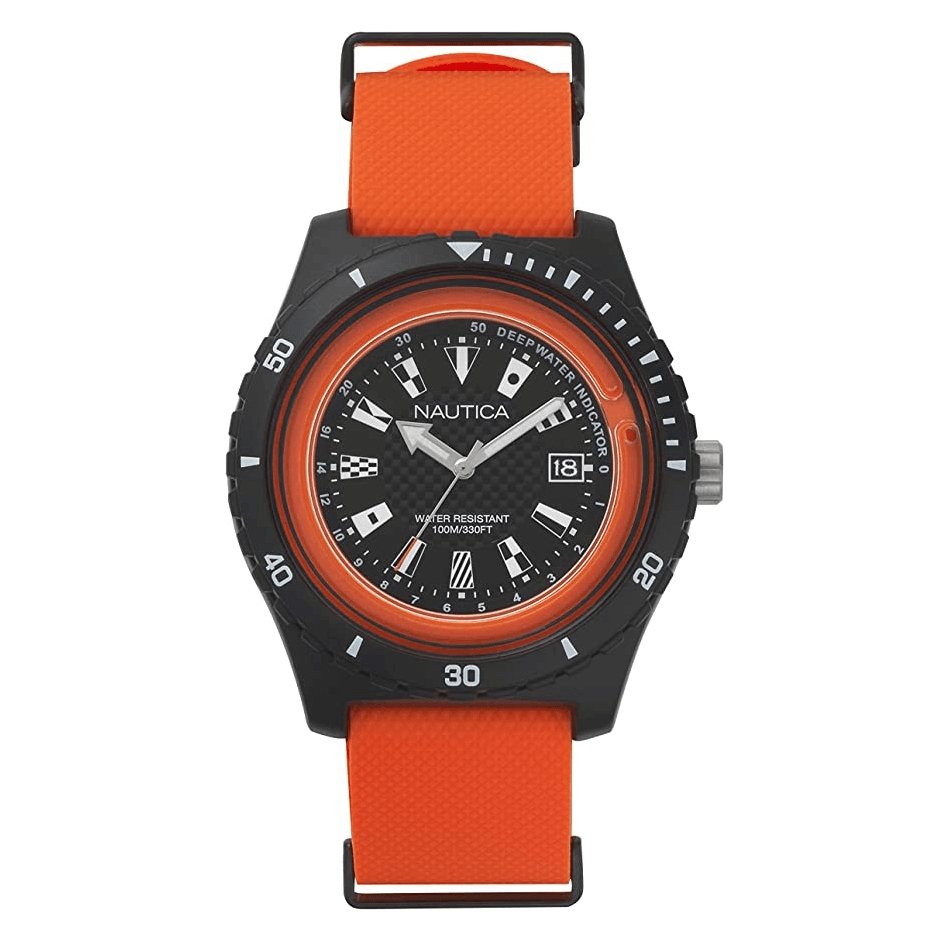 Nautica Men's Watch Surfside Orange NAPSRF003 - Watches & Crystals