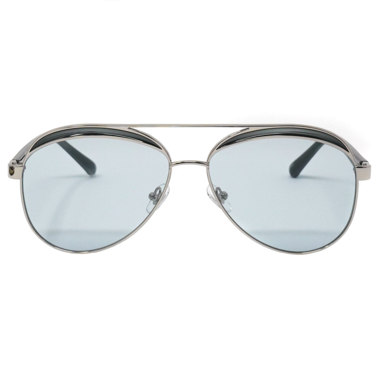 NO 21 Sunglasses Brass and Blue Lenses - Watches & Crystals