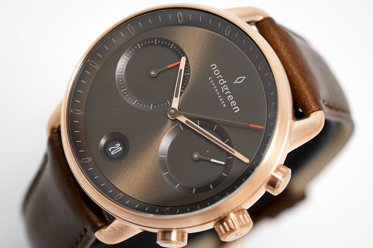 Nordgreen Pioneer Men's Watch Chronograph PI42RGLEBRBS - Watches & Crystals
