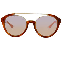 Thumbnail for Orlebar Brown Sunglasses Oval Amber Tortise Shell with Orange Lenses OB42C3SUN - Watches & Crystals
