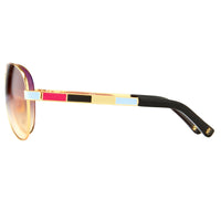 Thumbnail for Oscar De La Renta Sunglasses Gold and Brown Graduated Lenses - ODLR44C4SUN - Watches & Crystals