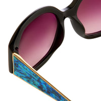 Thumbnail for Oscar De La Renta Sunglasses Jackie O Black and Pink Lenses - ODLR34C1SUN - Watches & Crystals