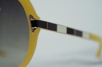 Thumbnail for Oscar De La Renta Sunglasses Oversized Frame Beige Enamel Arms and Grey Lenses - ODLR22C4SUN - Watches & Crystals