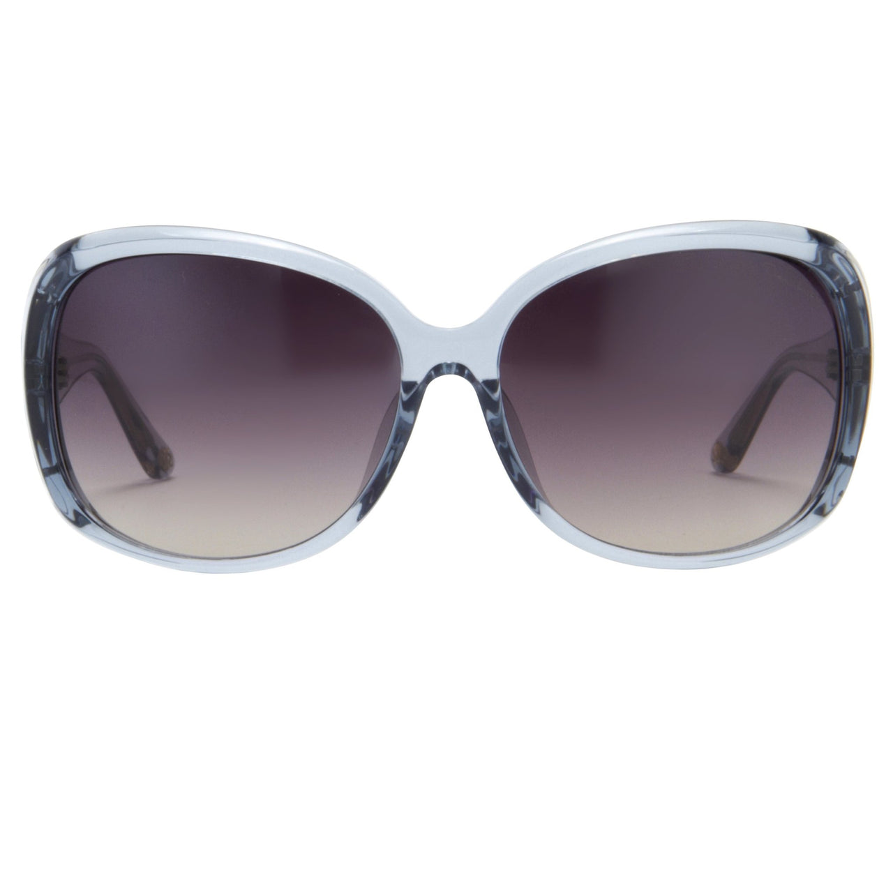 Oscar De La Renta Sunglasses Oversized Frame Blue Light Gold and Dark Grey Lenses Category 3 - ODLR55C5SUN - Watches & Crystals