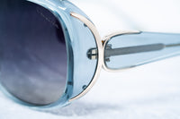 Thumbnail for Oscar De La Renta Sunglasses Oversized Frame Blue Light Gold and Dark Grey Lenses Category 3 - ODLR55C5SUN - Watches & Crystals