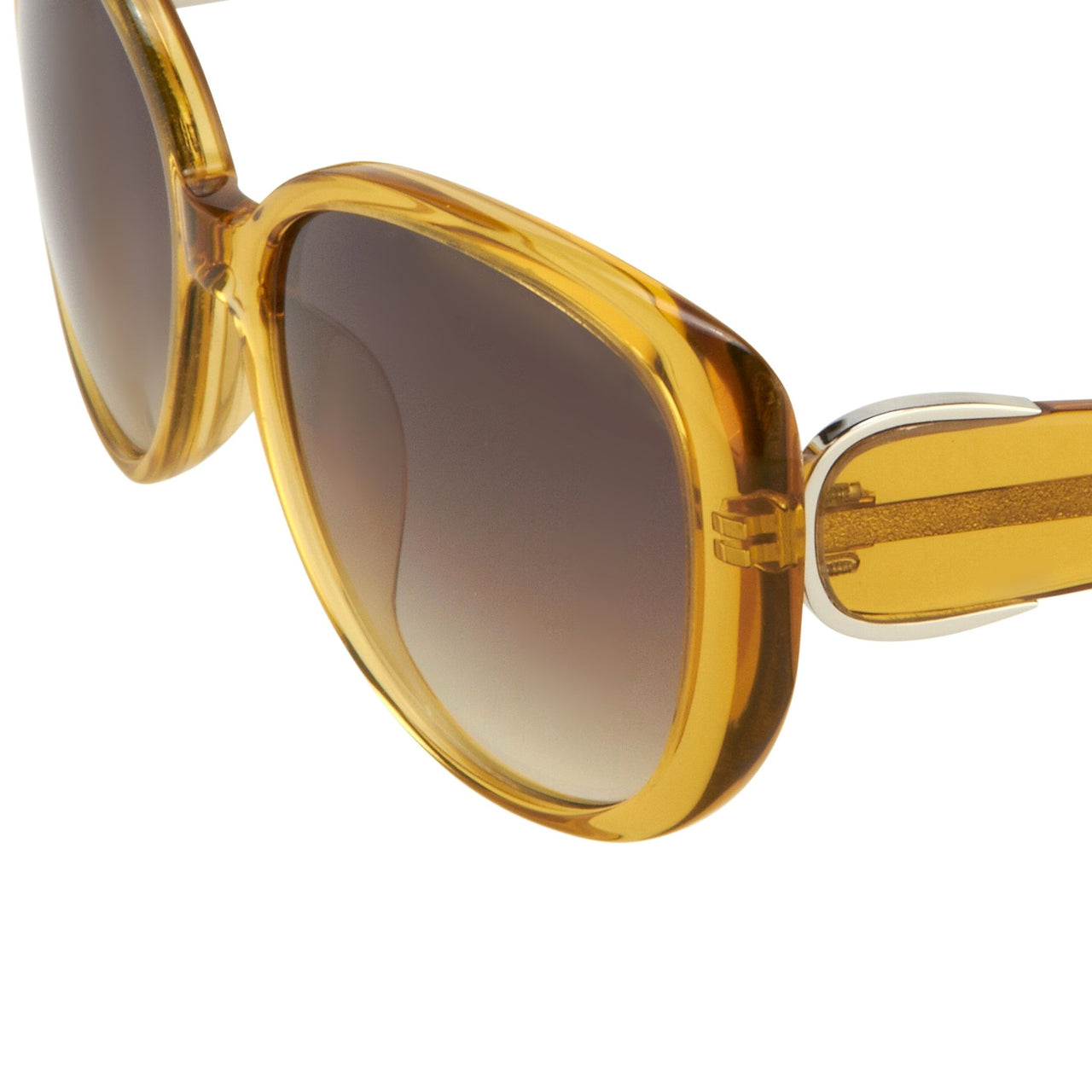 Oscar De La Renta Sunglasses Oversized Frame Dandelion and Grey Lenses - ODLR47C5SUN - Watches & Crystals