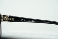 Thumbnail for Oscar De La Renta Sunglasses Oversized Frame Light Gold Aquamarine Enamel and Grey Lenses - ODLR50C1SUN - Watches & Crystals