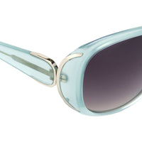 Thumbnail for Oscar De La Renta Sunglasses Oversized Frame Mint and Grey Lenses - ODLR55C3SUN - Watches & Crystals