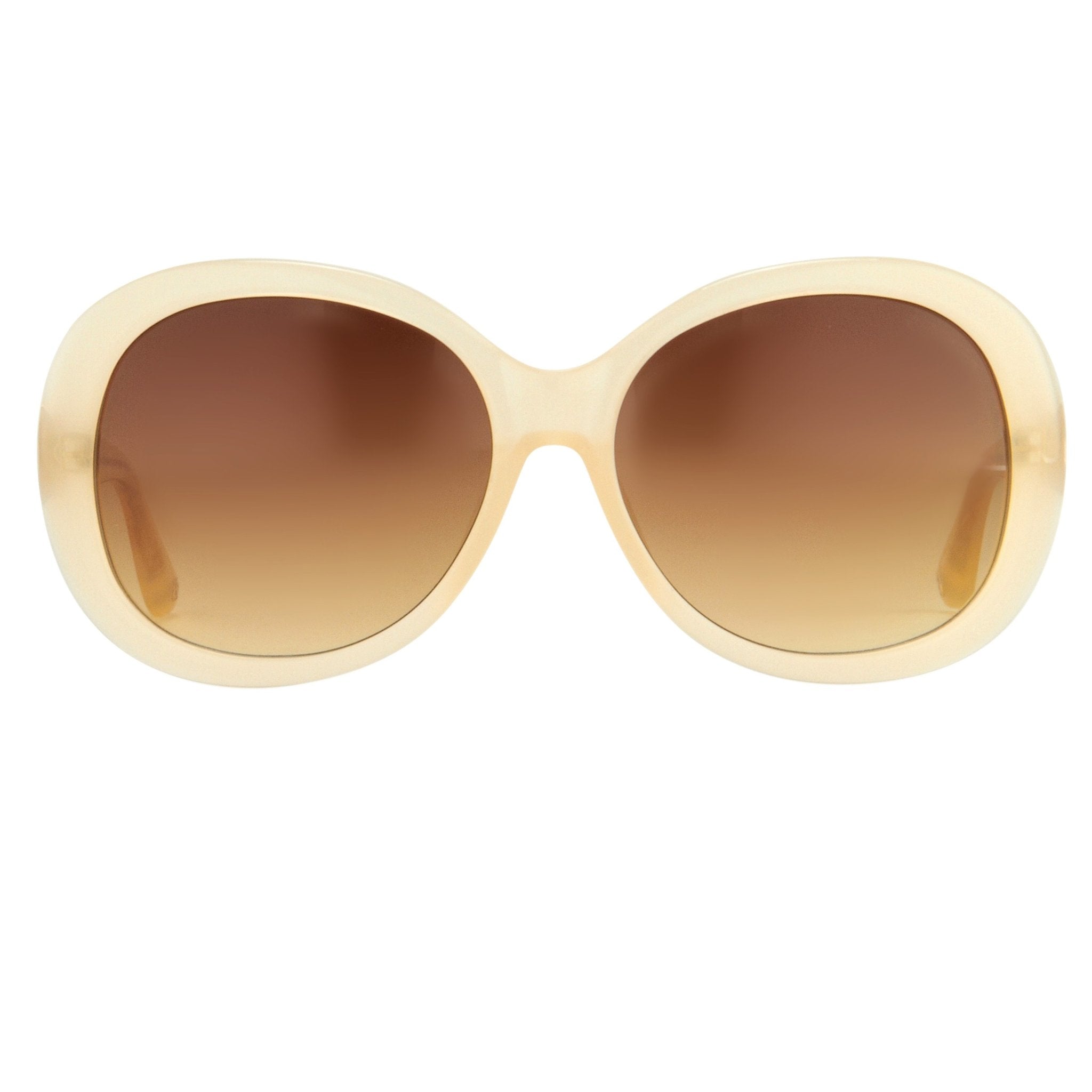 Oscar De La Renta Sunglasses Oversized Frame Nude and Amber Lenses - ODLR46C5SUN - Watches & Crystals