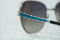 Thumbnail for Oscar De La Renta Sunglasses Oversized Frame Silver and Grey Lenses - ODLR32C3SUN - Watches & Crystals