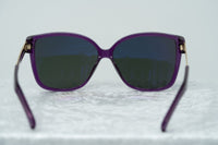 Thumbnail for Oscar De La Renta Sunglasses Oversized Purple Enamel Arms and Green Lenses Category 3 - ODLR21C2SUN - Watches & Crystals